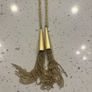 Kendra Scott Phara Necklace Gold Tassel